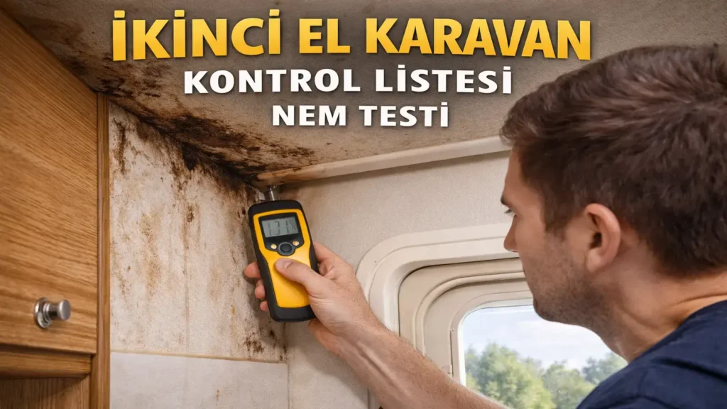 İkinci el karavan kontrol listesi: nem testi ve küf belirtileri
