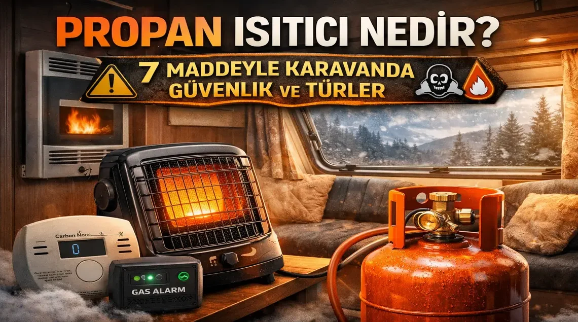 Propan ısıtıcı nedir? Karavanda propan ısıtıcı güvenliği ve türler (7 madde)