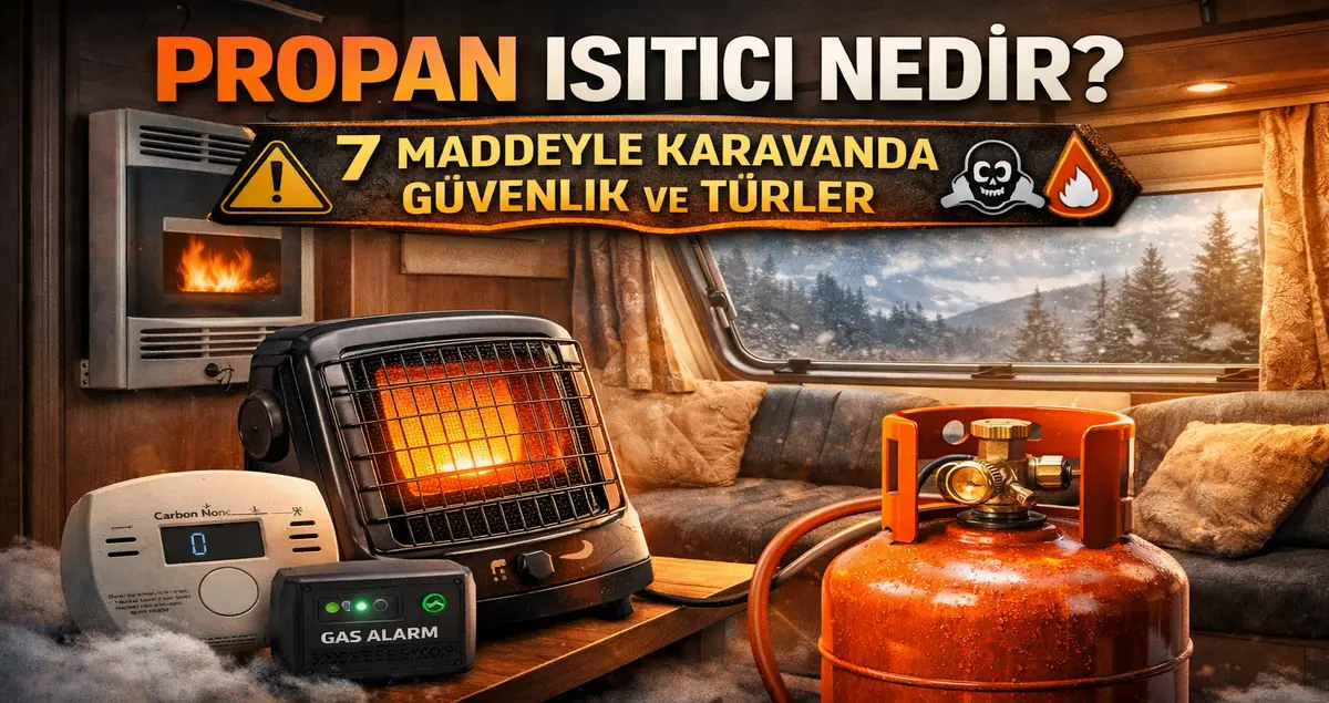 Propan ısıtıcı nedir? Karavanda propan ısıtıcı güvenliği ve türler (7 madde)