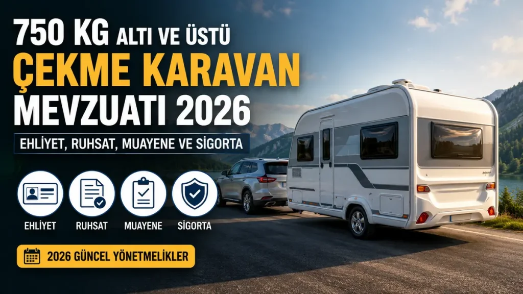 Çekme karavan mevzuatı 2026 O1 ve O2 karşılaştırması