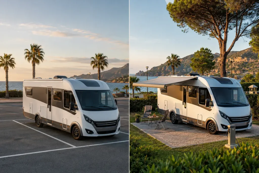 Karavan park etmek ve kamp yapmak arasındaki fark