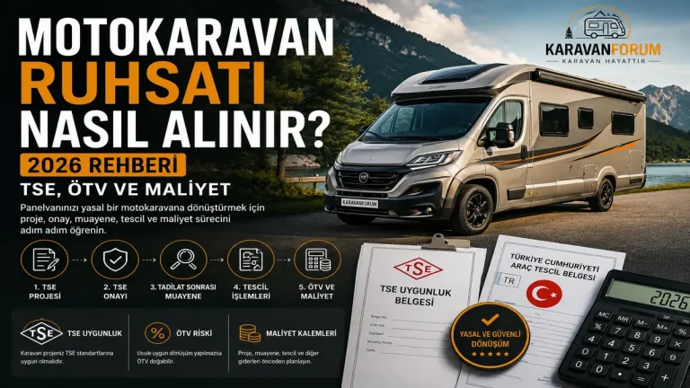 Motokaravan ruhsatı nasıl alınır TSE proje ve muayene süreci