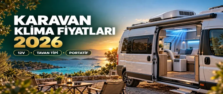 Karavan klima fiyatları 2026 için 12V tavan tipi ve portatif klima karşılaştırması