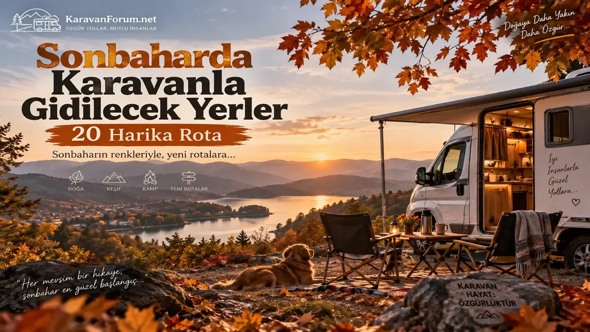 Sonbaharda karavanla gidilecek yerler ve 20 harika rota